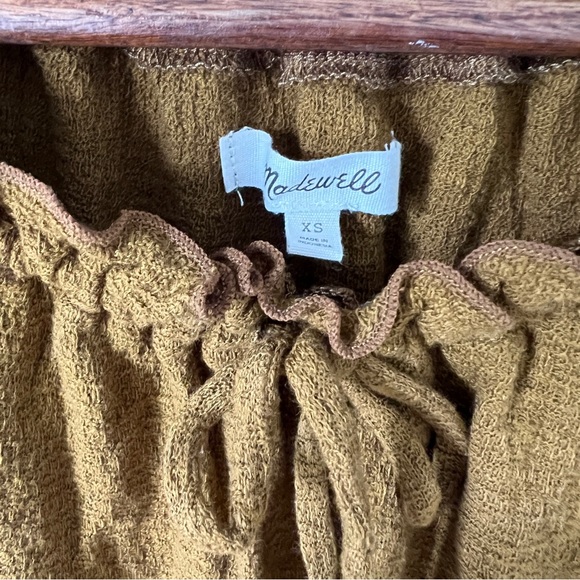 Madewell Top Mini Ruffle Tie Womens Size XS - Picture 2 of 6